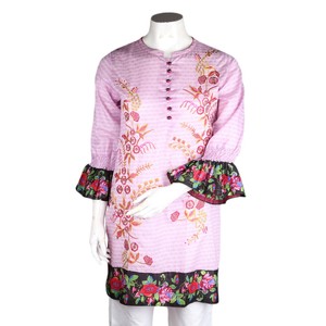 Kurti brodé pour femme - Violet clair - Product Image 2