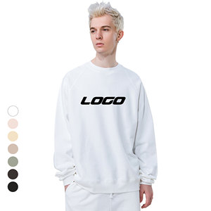 เสื้อสเวตเตอร์คอกลมทรงหลวมสำหรับผู้ชายเสื้อสเวตเตอร์คอกลมธรรมดาสำหรับทุกเพศ460GSM ผ้าฝ้ายเฟรนช์เทอร์รี่ DDP - Product Image 2