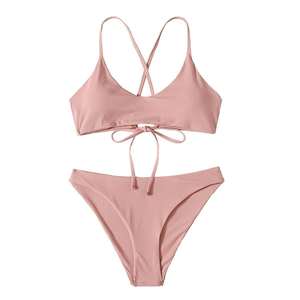 Bikinis pour femmes, maillots de bain, ensemble de string push-up, maillots de bain taille haute, ensemble soutien-gorge et culotte, sous-vêtements, vêtements de plage - Product Image 4