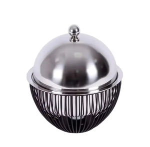 Réchauffeur de nourriture en acier inoxydable noir et or élégant chauffe-plats chaud étui pour buffet et traiteur événements servant des repas chauds et frais - Product Image 2