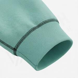 Sudadera con Capucha de Forro Polar con Costuras en Contraste para Mujer, Sudadera Deportiva con Cuello Camisero, Traje Deportivo para Gimnasio, Fitness y Deportes - Product Image 6