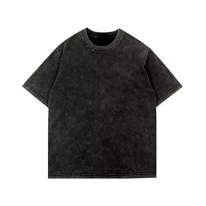 Camiseta de Hombre con Lavado Ácido, 100% Algodón, Logotipo Personalizado Impreso, OEM, Gran Venta - Product Image 4