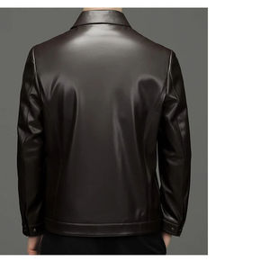 แจ็กเก็ตเบสบอลขนเป็ดสำหรับผู้ชายเสื้อแจ็กเก็ตหนังปักลายแขนยาวสำหรับฤดูหนาว - Product Image 6