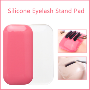 Reusable Transparent <b>Silicone</b> Eyelash Stand Pad Lash Glue Holder for Extension Beauty <b>Tools</b> - Product Image 5