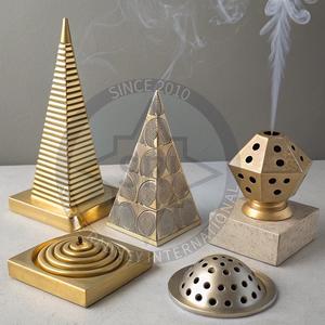 Bronze Mini <b>Incense</b> <b>Burner</b> for Lotus Design <b>Backflow</b> for Oud Bukhoor <b>Incense</b> Coil Holder Sandalwood Aromatherapy Diffuser Buddha - Product Image 1