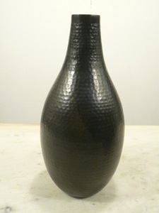 IRON LARGE HAMMERED <b>COPPER</b> <b>VASE</b> WITH PATINA LOOK - Product Image 2