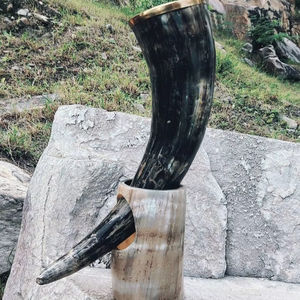 แก้วน้ำวิคกิ้งลายแกะสลักแบบใหม่ขายดี วัสดุออร์แกนิก ทำมือ ทนทาน ขนาดใหญ่ ตกแต่งบ้าน - Product Image 1