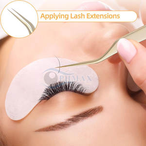 Pinzas de pestañas de precisión chapadas en oro para técnicos de extensión de pestañas de salón Pinzas de pestañas recubiertas de oro para salón de belleza - Product Image 5