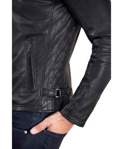 Veste en cuir de logo personnalisé de haute qualité vêtements de mode veste en cuir coupe-vent pour hommes veste de service OEM ODM pour homme - Product Image 3