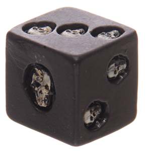 Jeu de dés polyédriques en métal en forme de crâne, lot de 5, 16 mm, en résine creuse souple avec logo personnalisé pour jeux de rôle D&D, jeux de société et jeux de hasard - Product Image 5