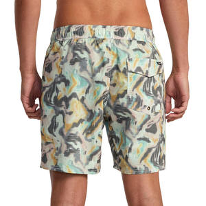 Shorts pour hommes de haute qualité, en tissu de toile imprimé numérique personnalisé, respirant, écologique, à la mode, avec taille élastique, fabriqués en usine, décontractés - Product Image 6