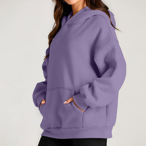 Sudadera con Capucha de Alta Calidad para Mujer, 100% Algodón, Transpirable, Ligera, con Impresión de Logotipo Personalizado Disponible, Talla XS, OEM - Product Image 3