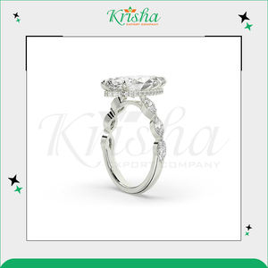 Bagues en diamant fantaisie de qualité supérieure - Couleur blanche DEF, naturelles et cultivées en laboratoire avec une clarté VVS/VS, provenant d'un fabricant et exportateur indien - Product Image 4