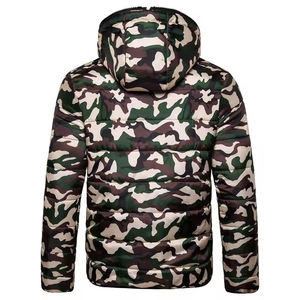 2024 nouveauté haute qualité hommes camouflage doudoune personnalisé vêtements de rue conception col montant longue longueur revêtement hiver - Product Image 2