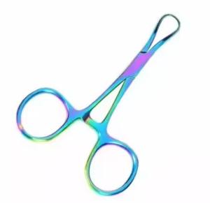 ที่หนีบผ้าขนหนูทางการแพทย์คุณภาพดีที่สุด ขนาด 3.75 นิ้ว รุ่น Rainbow Backhaus ผลิตจากเหล็กกล้าไร้สนิมเยอรมันเกรดสูง - Product Image 2