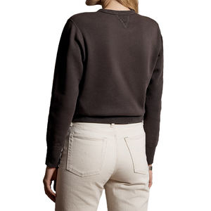 Women's Premium <b>Embroidery</b> Logo Fleece <b>Sweatshirt</b> Cotton Blend Brushed Casual Pullover Top with Hood for Autumn/Spring/Summer - Product Image 2