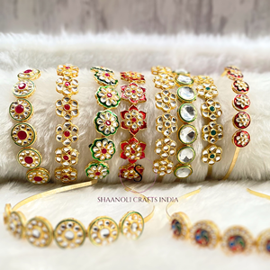 ขายส่งคุนทันแฮร์แบนด์ Sheeshphool สําหรับงานแต่งงานโปรดปรานเพื่อนเจ้าสาวของขวัญพิธีคืนของขวัญสําหรับเธอ - Product Image 3