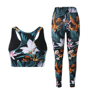 Ensemble de yoga sans couture pour femmes professionnelles OEM motif solide respirant à séchage rapide avec fonction de taille plus - Product Image 3