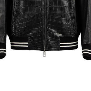 แจ็กเก็ตหนังแฟชั่นสำหรับผู้ชาย, สำหรับฤดูหนาวปกผ้าใบกันลมระบายอากาศปิดซิป - Product Image 6