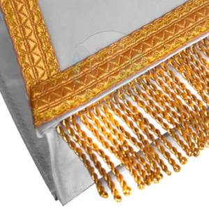 ปลอกแขน Masonic สีพื้นทำจากปากีสถาน - Product Image 5