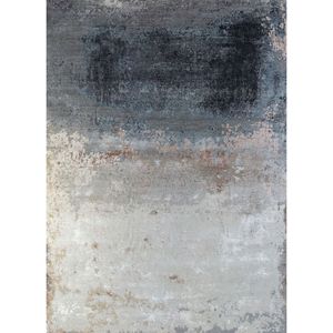 Alfombra de Lana y Seda de Bambú Anudada a Mano Kavi Ivory, Colección Chaos Theory-Esk-351, Alfombra Rectangular Abstracta para Sala de Estar, Pasillo - Product Image 1