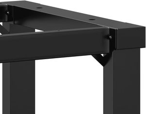 Pieds de table en métal en forme de U double - Base en acier noir minimaliste moderne pour petite table à manger/cuisine - Product Image 5