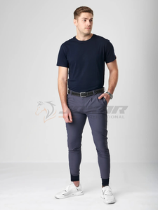 กางเกงขี่ม้าเข้ารูปสำหรับผู้ชายกางเกงผ้ายืดแบบมีสไตล์กางเกงฝึกซ้อมกางเกงขี่ม้าแบบมีความทนทานสำหรับผู้ชาย - Product Image 5