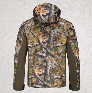 Hunting Clothes for Men <b>with</b> <b>Fleece</b> <b>Lining</b>: Safety Strap Compatible Water Resistant Silent Hunting <b>Jacket</b> and Pants - Product Image 3