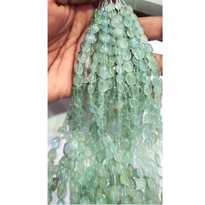 Voir l'offre 12 Brins de Naturel Aigue-Marine Ovale Lisse Perles 1644 Ct Lot Iroc Ventes 16 Pouces Longueur Vert Aigue-Marine Pierres Précieuses Perles - Product Image 4