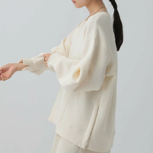 Sudaderas de Mujer de Alta Calidad OEM, Último Modelo Holgado, Sudadera con Logotipo Personalizado Estampado para Mujer, Precio Económico, Tendencia - Product Image 6