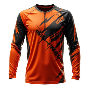Camiseta Deportiva de Motocross Personalizada, Cortavientos, de Manga Larga para Hombre, para Motocicleta, ATV, % Poliéster - Product Image 5