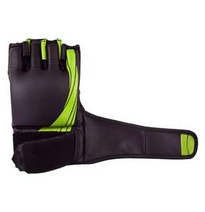 Gants de MMA en cuir PU à paume ouverte avec sangle de poignet réglable et antidérapants pour le grappling, le kickboxing et l'entraînement au sac de frappe - Product Image 3
