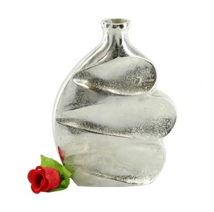 Garden Deco Metal Home Tabletop Hotel Restaurant Decoration Vintage Design Modern Aluminum Flower <b>Vase</b> with Custom Size - Product Image 4