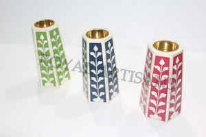 Meilleur choix brûleur d'encens en bois d'agar incrusté d'os spécial pour Ramadan Mubkhar fabriqué à la main métal bois Inde Royal décoration de la maison - Product Image 5