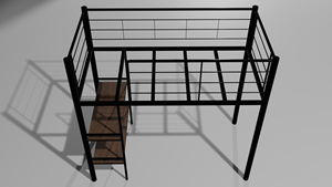 Moderno robusto letto a castello in acciaio la soluzione definitiva per risparmiare spazio - Product Image 2