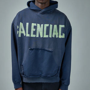 Sweat-shirt à capuche de haute qualité 100% coton avec logo personnalisé, poids lourd 400 g/m², streetwear, hip-hop, impression graphique, sweat-shirt à capuche pour homme Revenge - Product Image 3