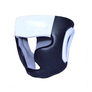 Casco de boxeo de cuero genuino PU para adultos unisex, protección para la cabeza con estampado suave para pelear, ropa cómoda - Product Image 1