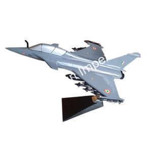 Modelo de avión Rafale fundido a presión con revestimiento gris, regalos personalizados de tendencia, modelo de avión temático de la Fuerza Aérea india con cabina - Product Image 2