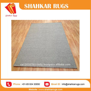 Meilleure qualité Gopi marron plat tissage laine à la main Dhurrie indien motif abstrait tapis et ensembles en vrac prix de gros - Product Image 5