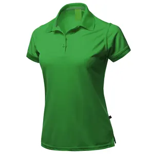 最佳品质柔软定制设计女式马球衫女式透气袖子修身马球领高尔夫衬衫