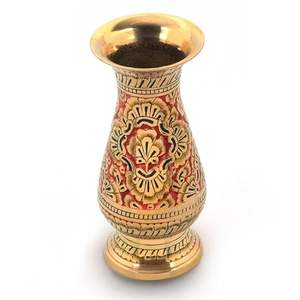 Vase à fleurs de bohème en laiton d'approvisionnement direct d'usine pour l'utilisation de bureau à domicile - Product Image 4