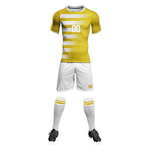Uniforme de Fútbol de Alta Calidad Sublimado con Impresión Personalizada 100% Poliéster de Secado Rápido y Transpirable de Manga Corta para Hombre Adulto - Product Image 2