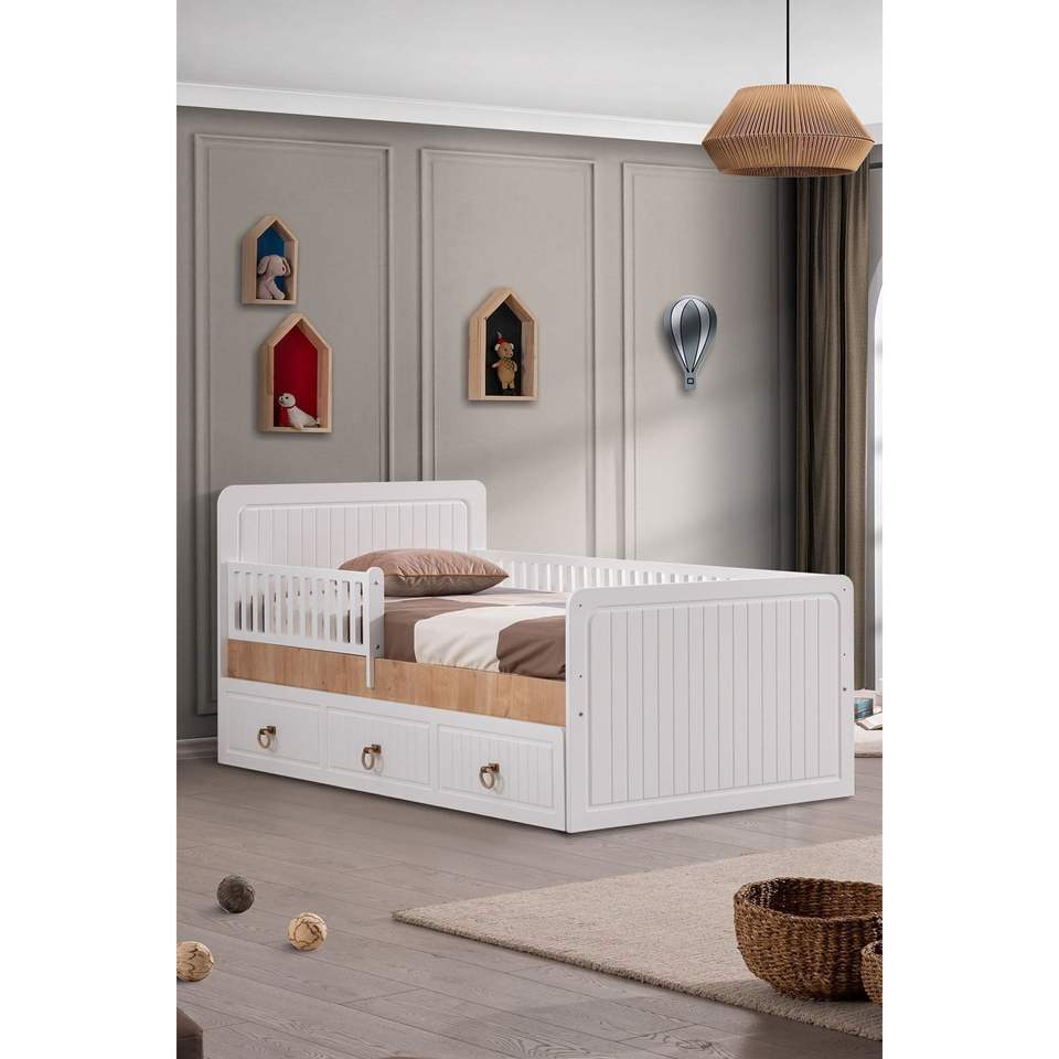 Bedstead, Lena Oak Cublu Children's Bedstead With Railings