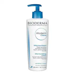 Bioderma Atoderm Cream-Crema Corporal nutritiva para la piel sensible a la piel Normal y seca, 16,7 fl.oz.