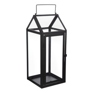 Black Powder Coated Wood <b>Candle</b> <b>Holders</b> <b>Lanterns</b> & Jars for Home & Garden for Christmas & Wedding Decorations - Product Image 1