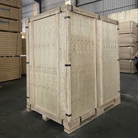 Caisse en bois personnalisée de qualité supérieure, emballage d'exportation en contreplaqué, protection robuste pour le transport de marchandises, caisse industrielle réutilisable, service de logo personnalisé