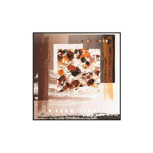 Floral Silk Square Scarf in Brown - Product Image 1