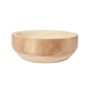 Bol de service à salade de fruits au design attrayant ustensiles de cuisine utilisation de restauration bol à salade personnalisé arrondi en bois de mangue - Product Image 2