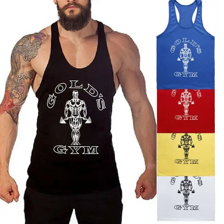 Men Gym Fitness Quick Dry Crop Tops Running Sports Breathable Tank Top