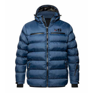 Chaqueta Bomber de burbuja de invierno personalizada para hombre, último diseño de moda con cuello levantado, acolchado cálido, transpirable, comodidad, venta al por mayor - Product Image 1